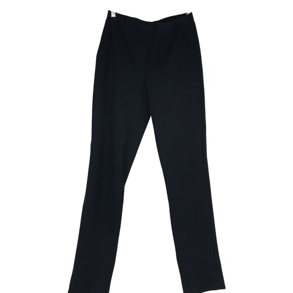 QUINCE - WOMEN'S MEDIUM TALL - BLACK RAYON BLEND STRETCH ELASTIC WAIST PANT - Picture 1 of 6